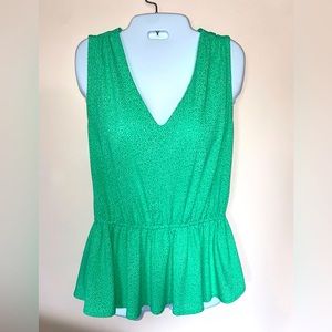 Banana Republic sleeveless plunge neck top.